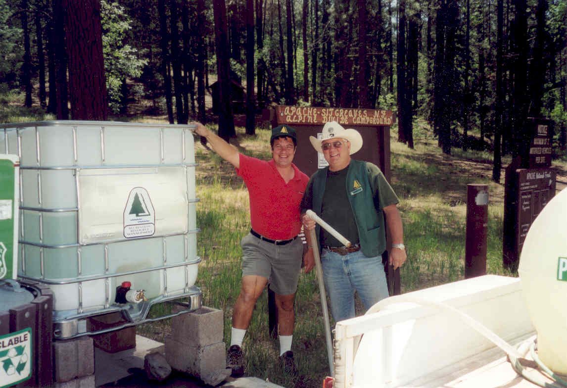 Campers at Alpine Divide Campground