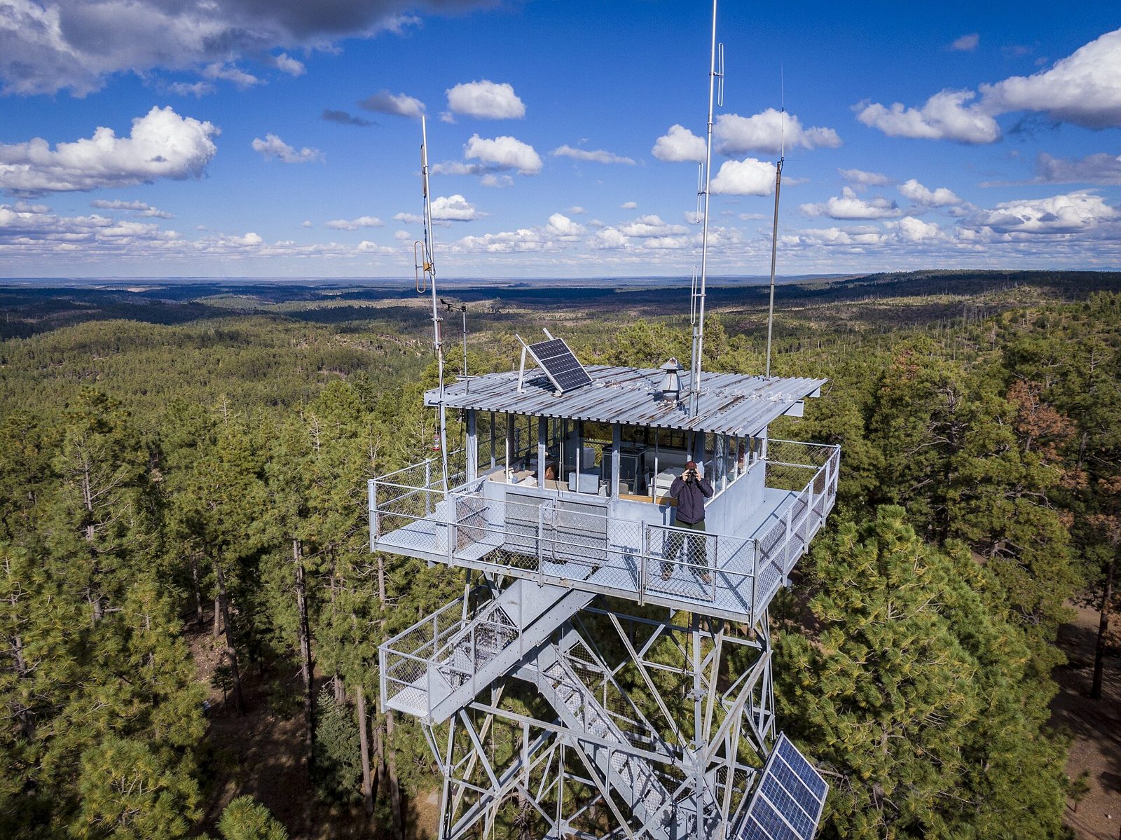 The Gentry fire lookout tower at Gentry Campground, September 2019