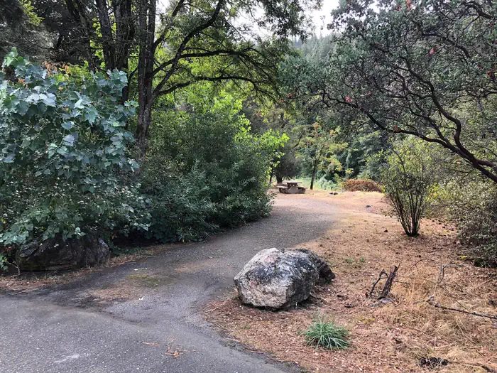 Entrance into Group Campground from parking lot