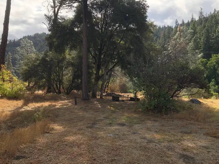 Additional picnic table and camping area