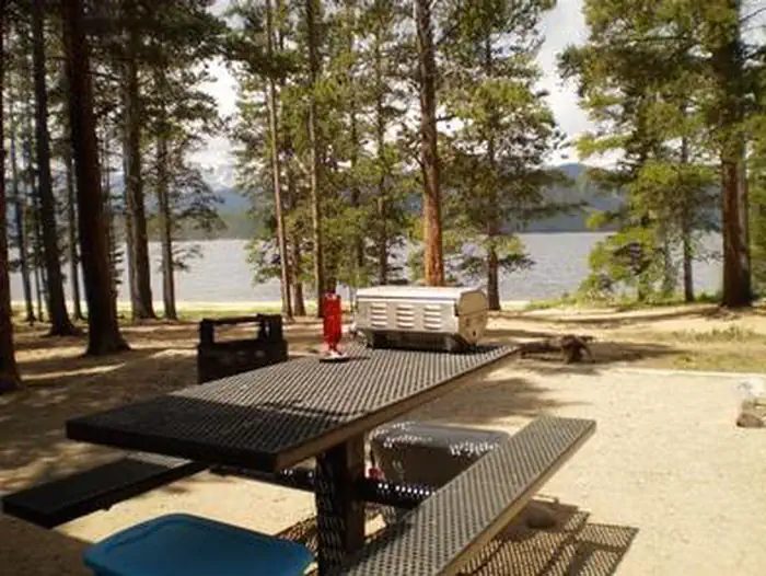 Baby Doe site picnic table