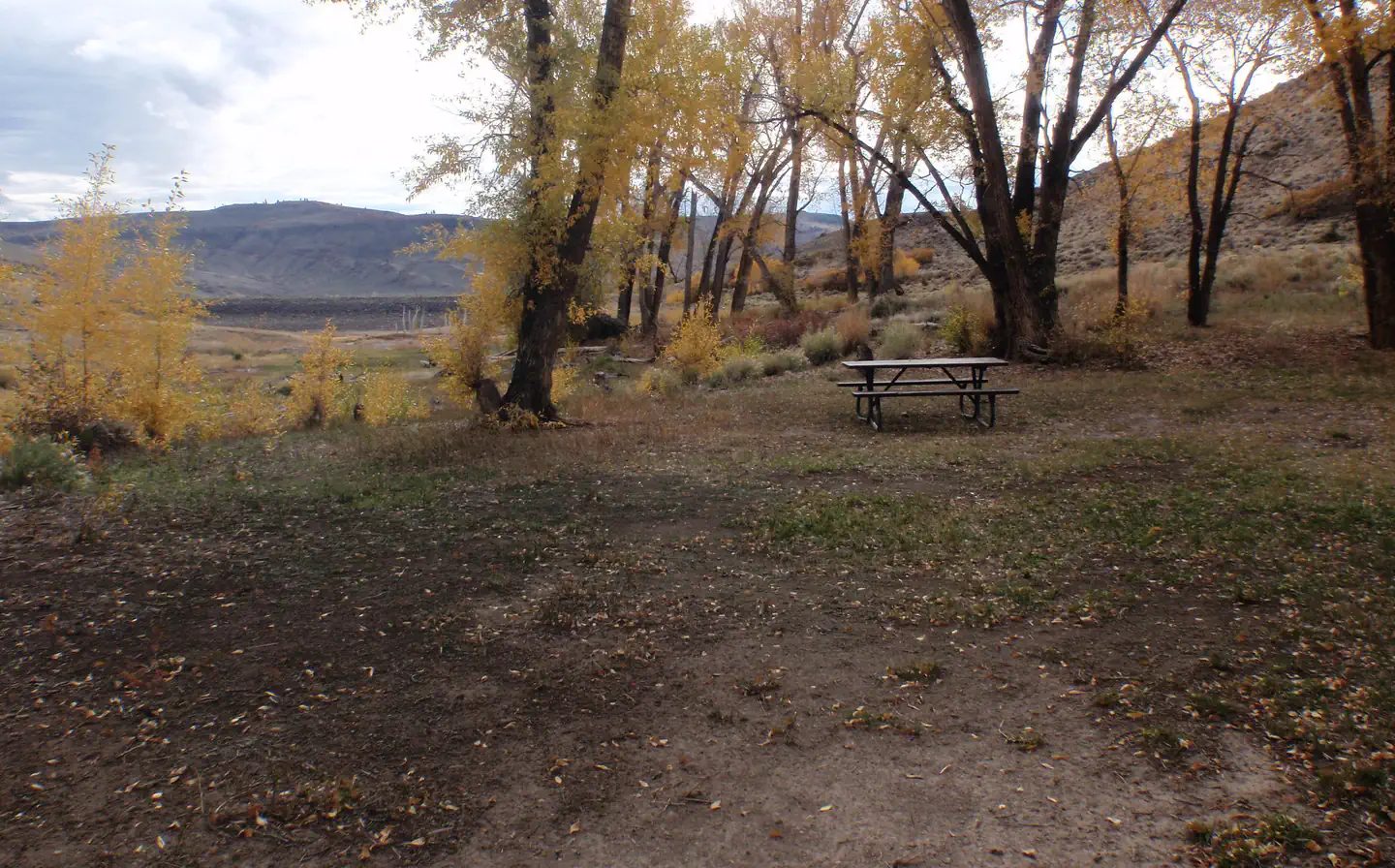 Tent site 2, to left after bridge