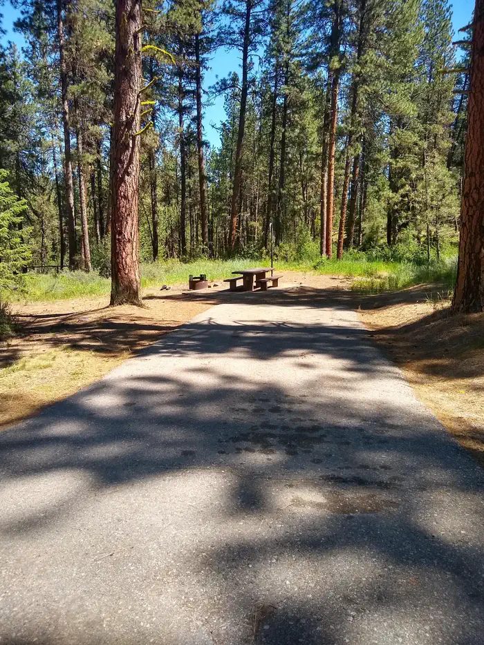 Site 9 has a long paved driveway