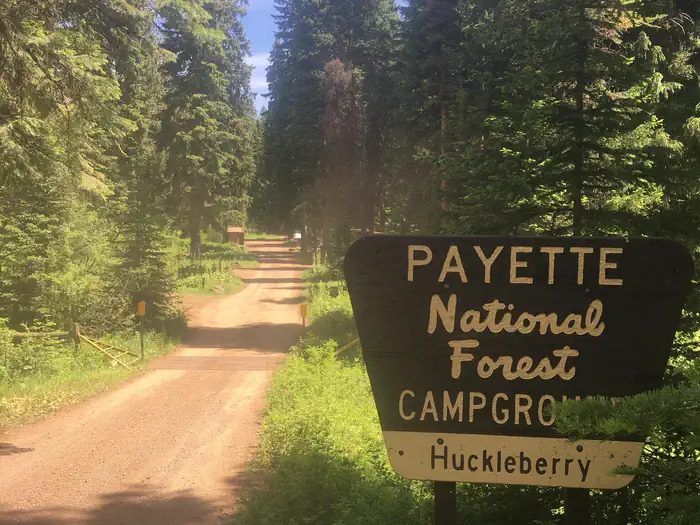 Entrance to Huckleberry Campground