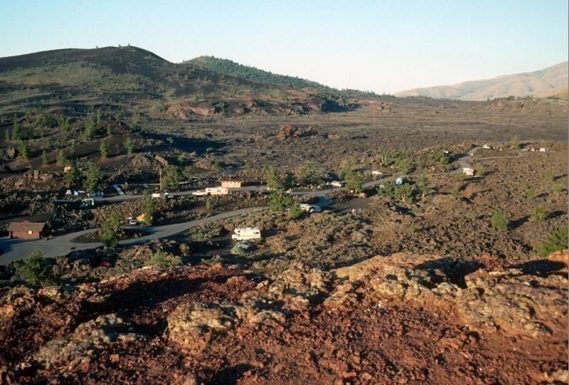 This campground offers the experience of camping on one of the youngest lava flows in the park