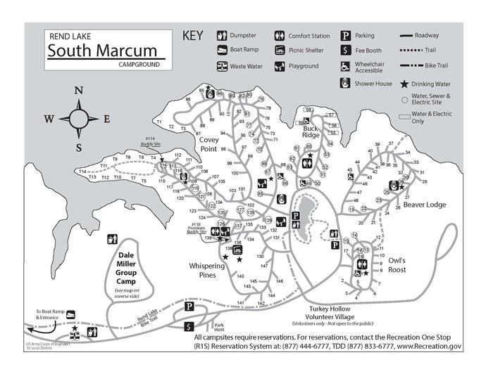 South Marcum Campground Map