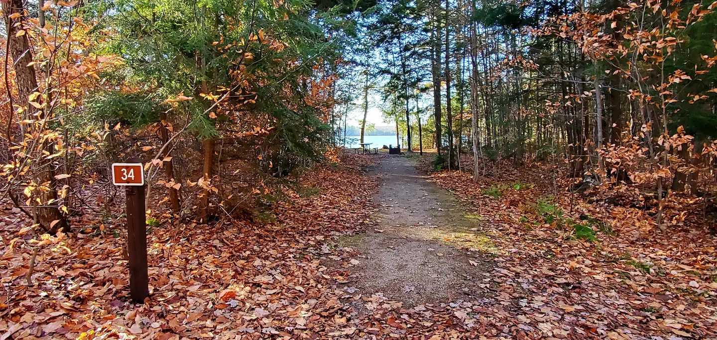 Site 34l within the Colwell Lake Campground