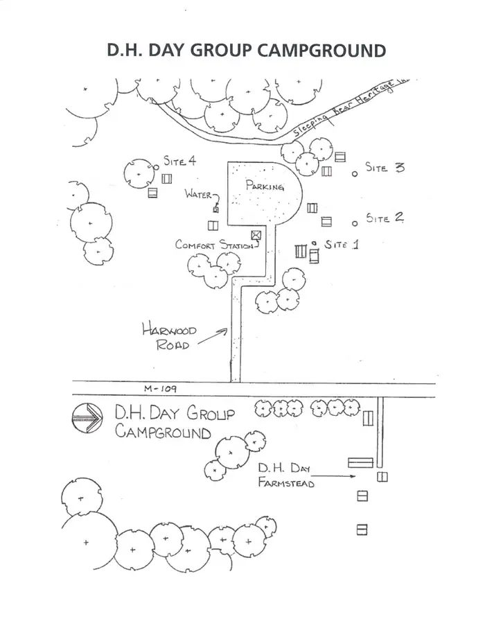 D.H. Day Group Campground Map