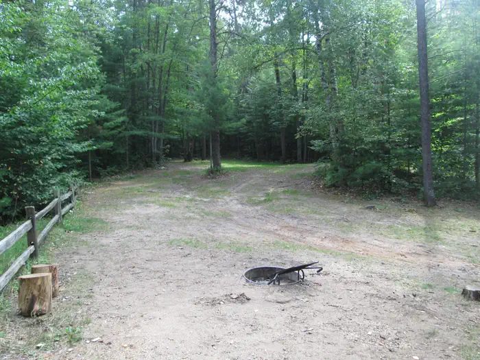Campsite 1 located at Swan Lake on the Hiawatha National Forest