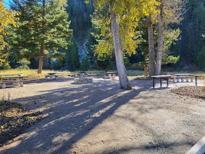 Tables and Fire Ring at main site