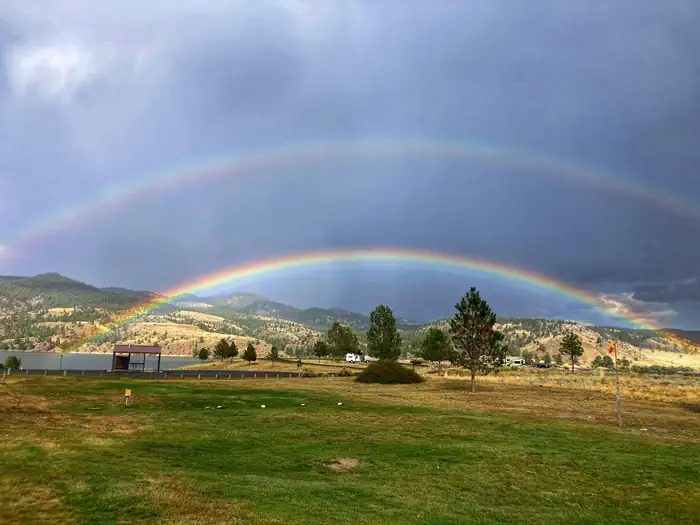 Rainbow in the campground