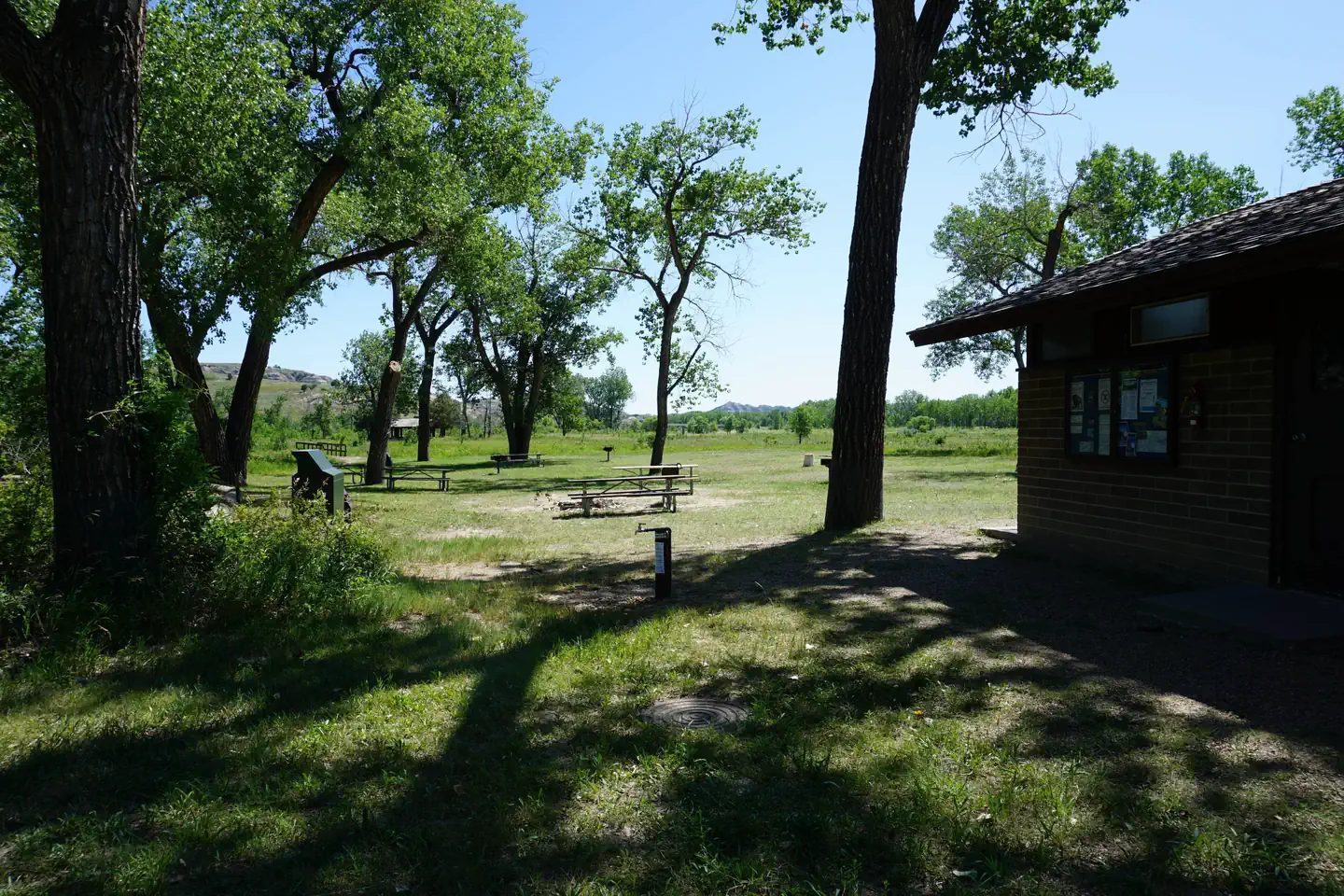 Restroom facilities at Juniper Group Site