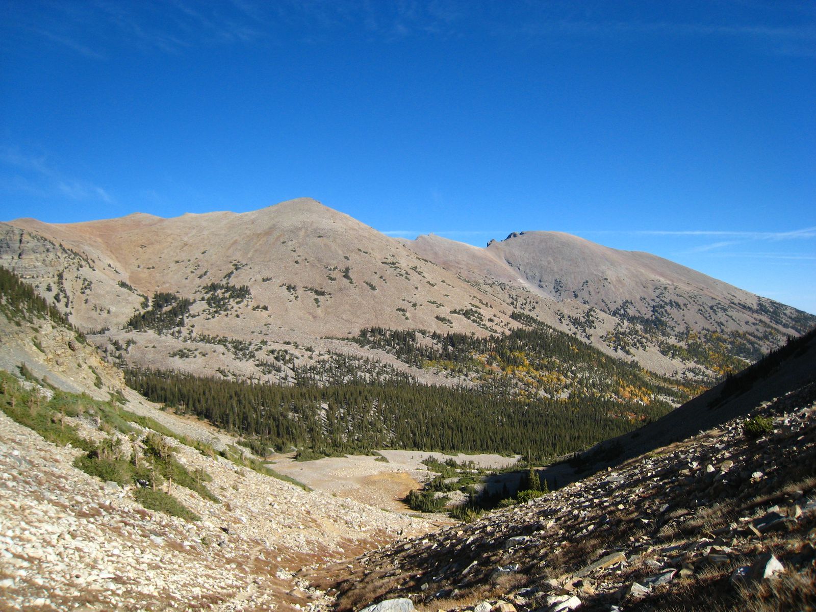Baker Peak, a nearby summit visible from the Baker Creek drainage