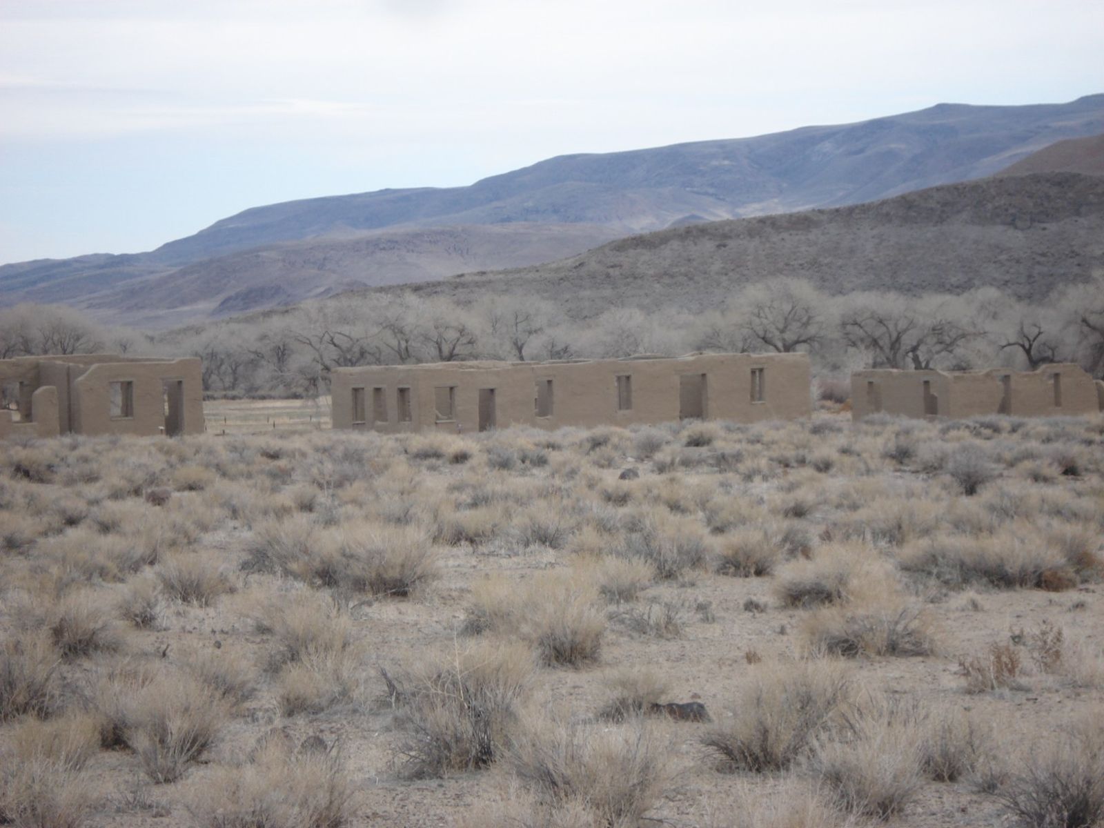 Adobe ruins of Fort Churchill, Fort Churchill State Historic Park