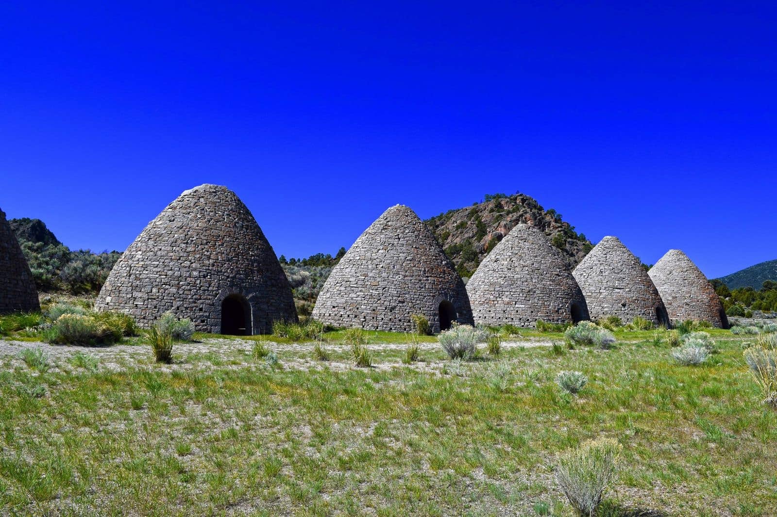 The charcoal ovens at Ward Charcoal Ovens State Historic Park