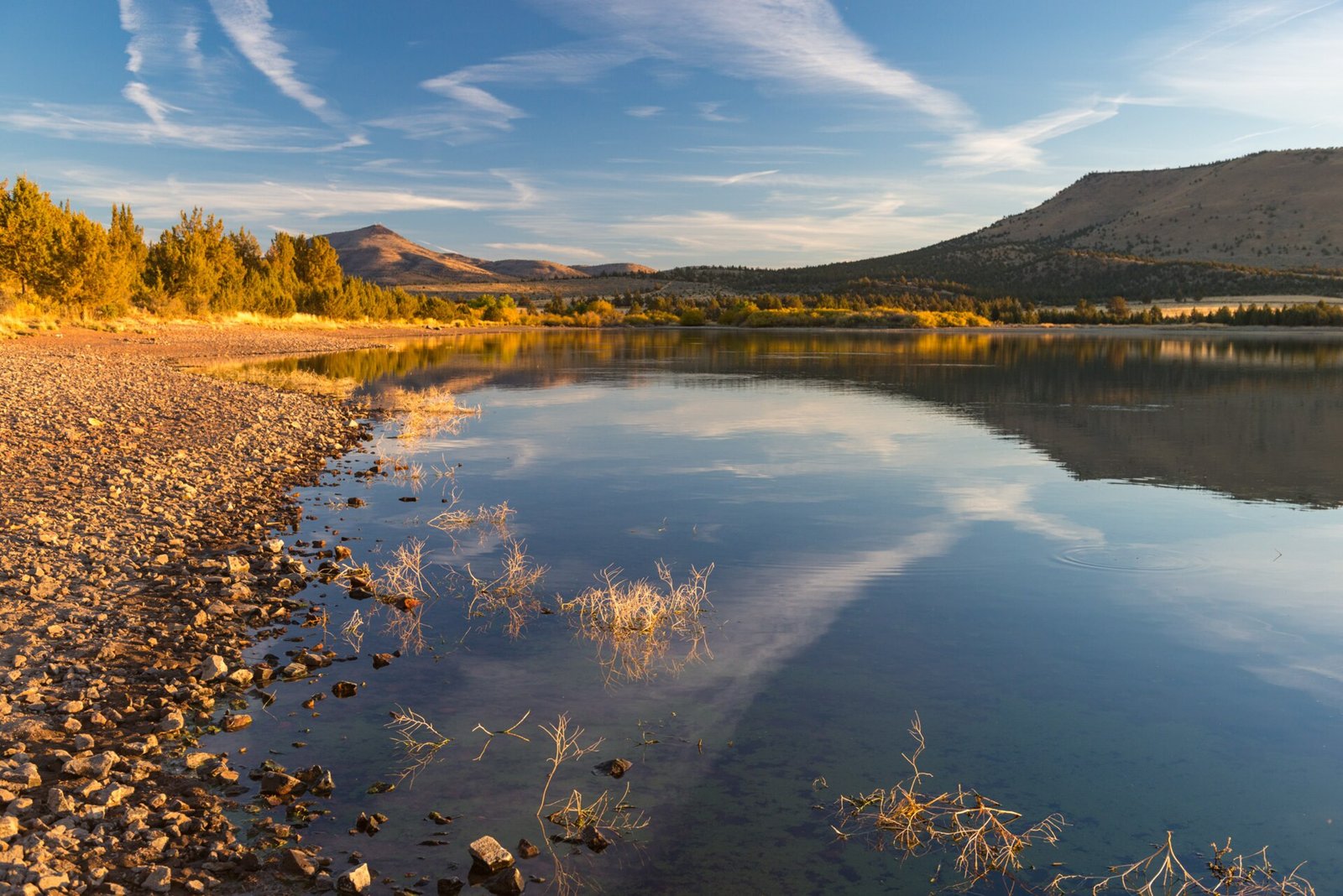 Evening at Haystack Reservoir from the Haystack Reservoir Campground