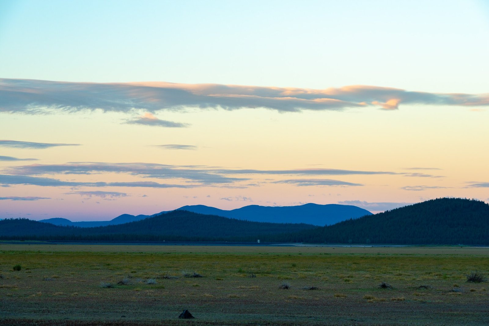 Sunset at Wickiup Reservoir from Reservoir Campground