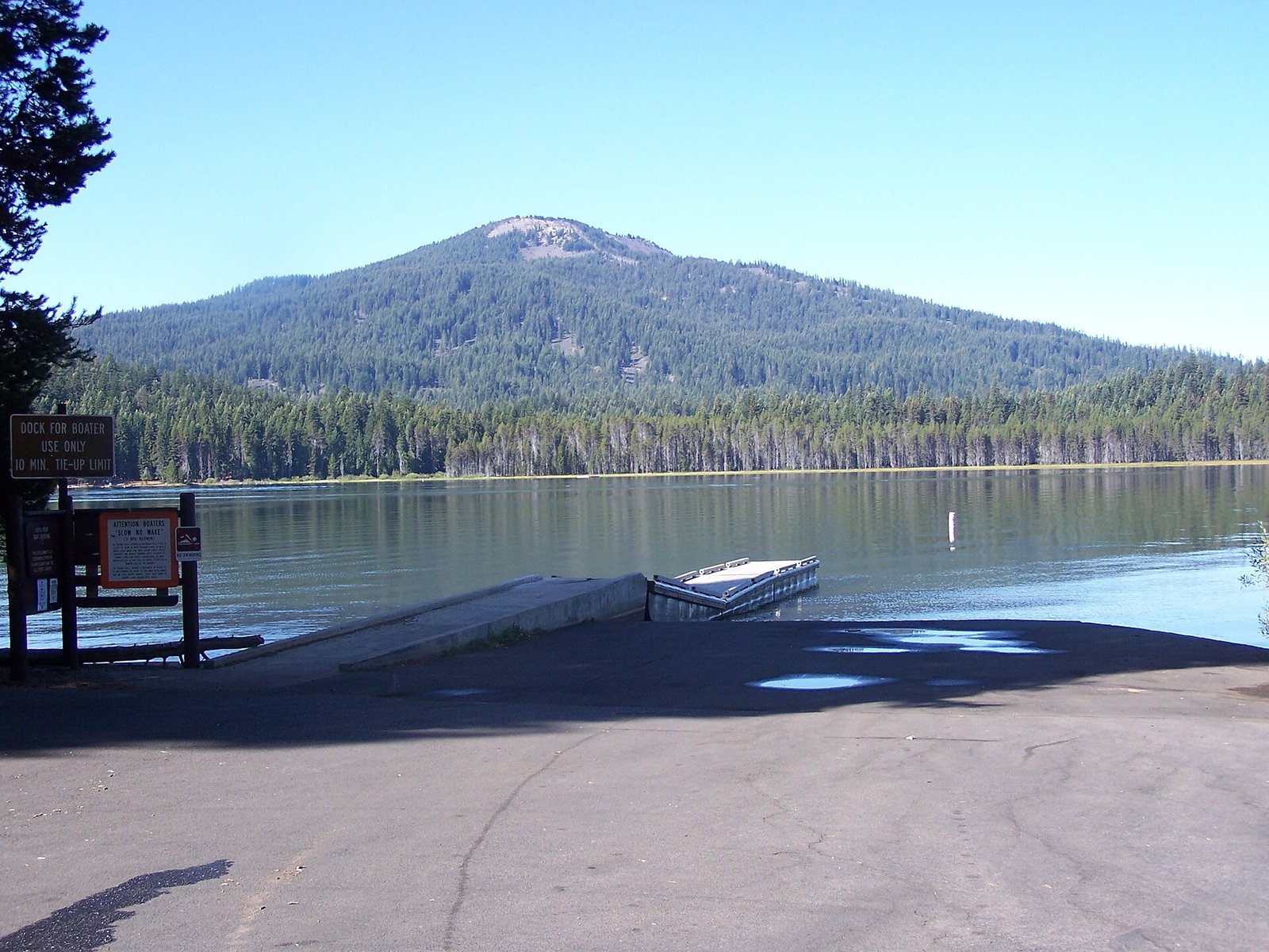 Brown Mountain from across Lake of the Woods