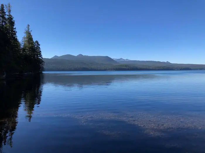 Sunset Cove Campground on Odell Lake