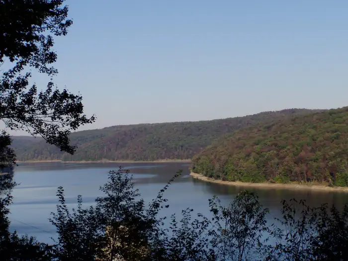 Looking East from western shore