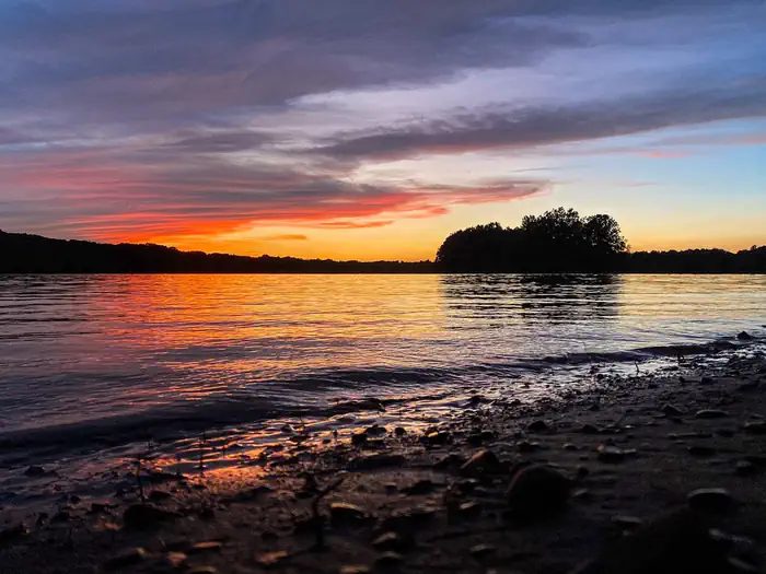 Sunset photo at Shenango
