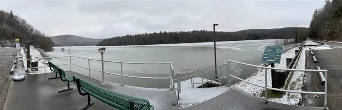 Winter High Water Tionesta Boat Launch