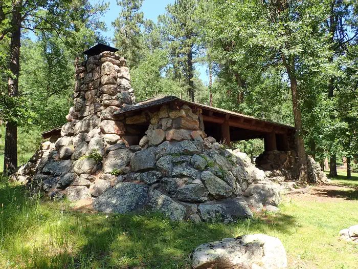 1930's stone shelter pavilion