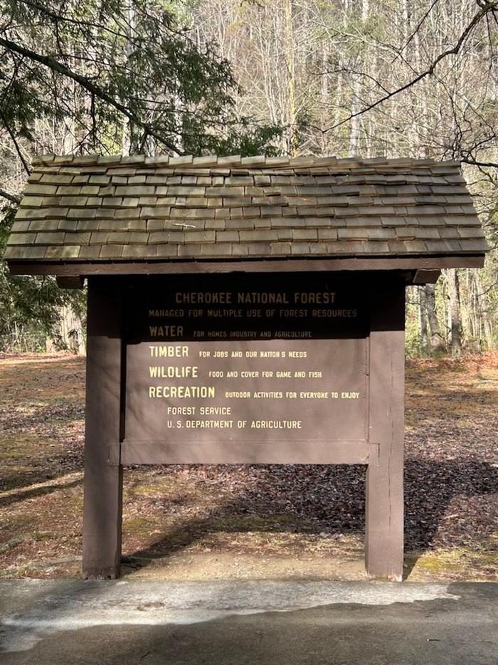 Wooden information board