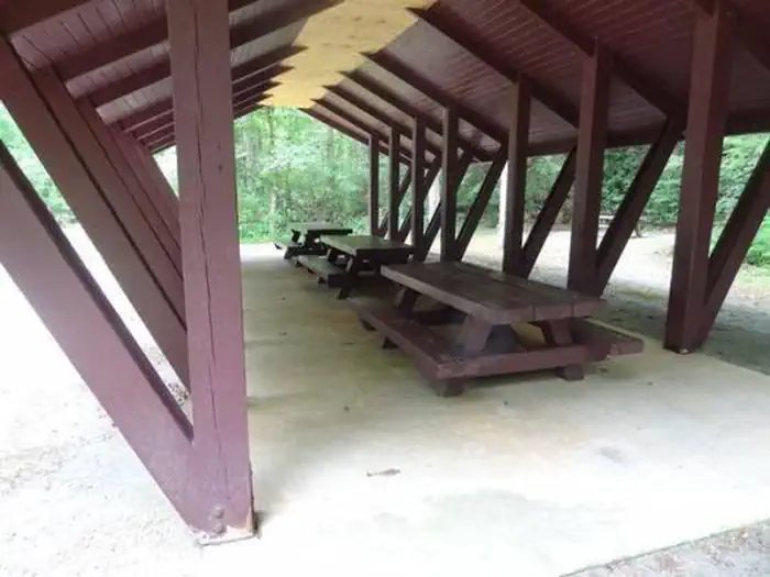 Houston Valley Pavilion picnic tables