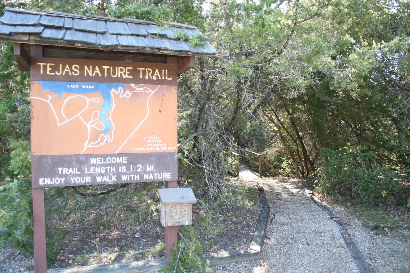 Entrance to Tejas Nature Trail