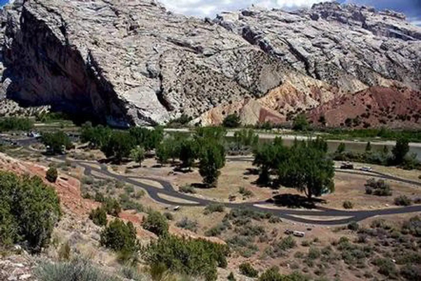 Overview of Split Mountain Group Campground
