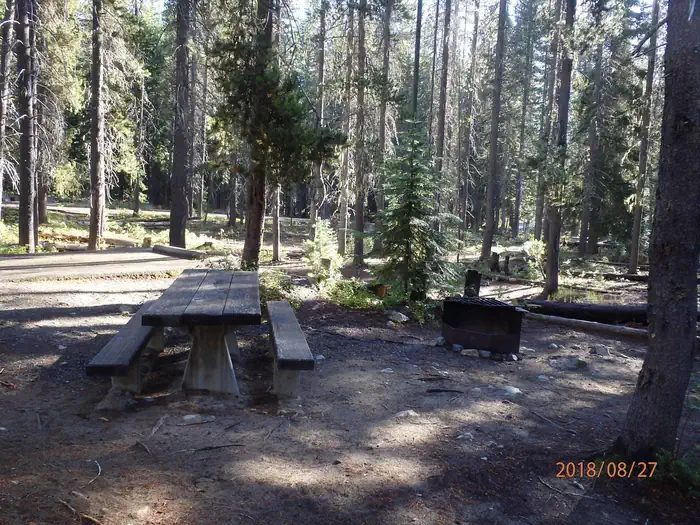 Campsite along river